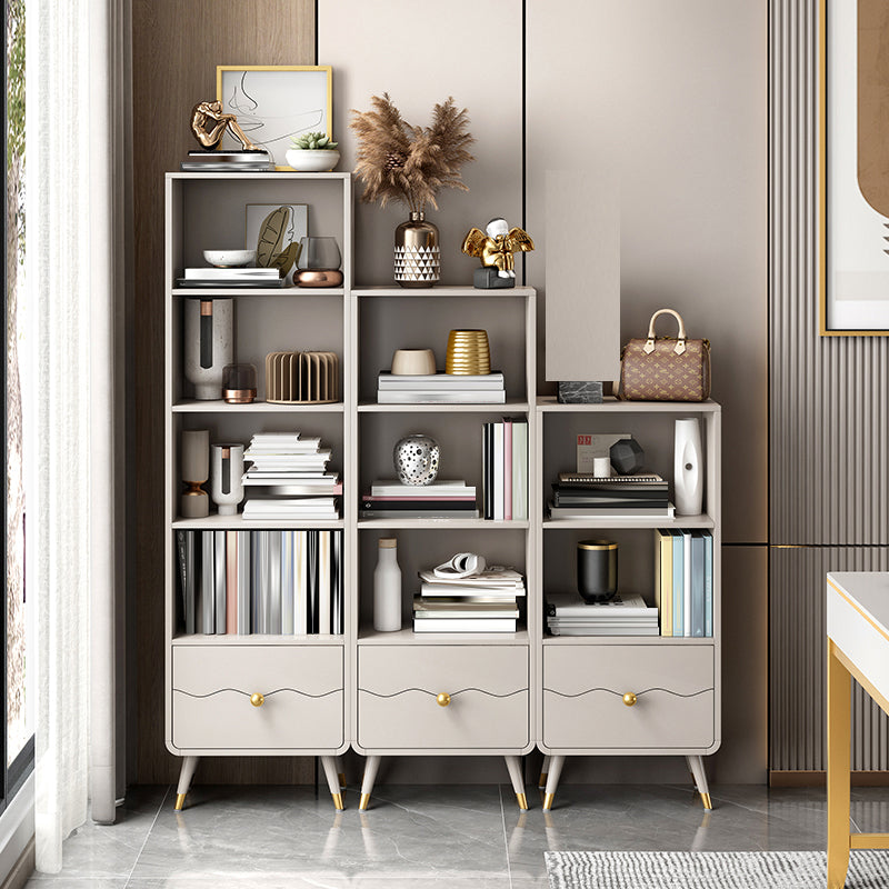 Contemporary Shelf Bookcase Wood Bookshelf with Drawer for Living Room Clearhalo 'Bookcases' 'furn' 'furn_bookcases' 'Furniture' 'Office Furniture' 6378516