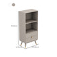 Contemporary Shelf Bookcase Wood Bookshelf with Drawer for Living Room Clearhalo 'Bookcases' 'furn' 'furn_bookcases' 'Furniture' 'Office Furniture' 6378526
