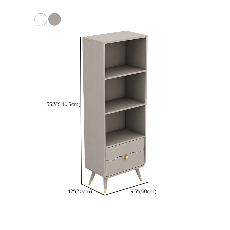 Contemporary Shelf Bookcase Wood Bookshelf with Drawer for Living Room Clearhalo 'Bookcases' 'furn' 'furn_bookcases' 'Furniture' 'Office Furniture' 6378527