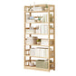 Contemporary Open Shelf Bookcase Wood Bookshelf with Shelves for Living Room