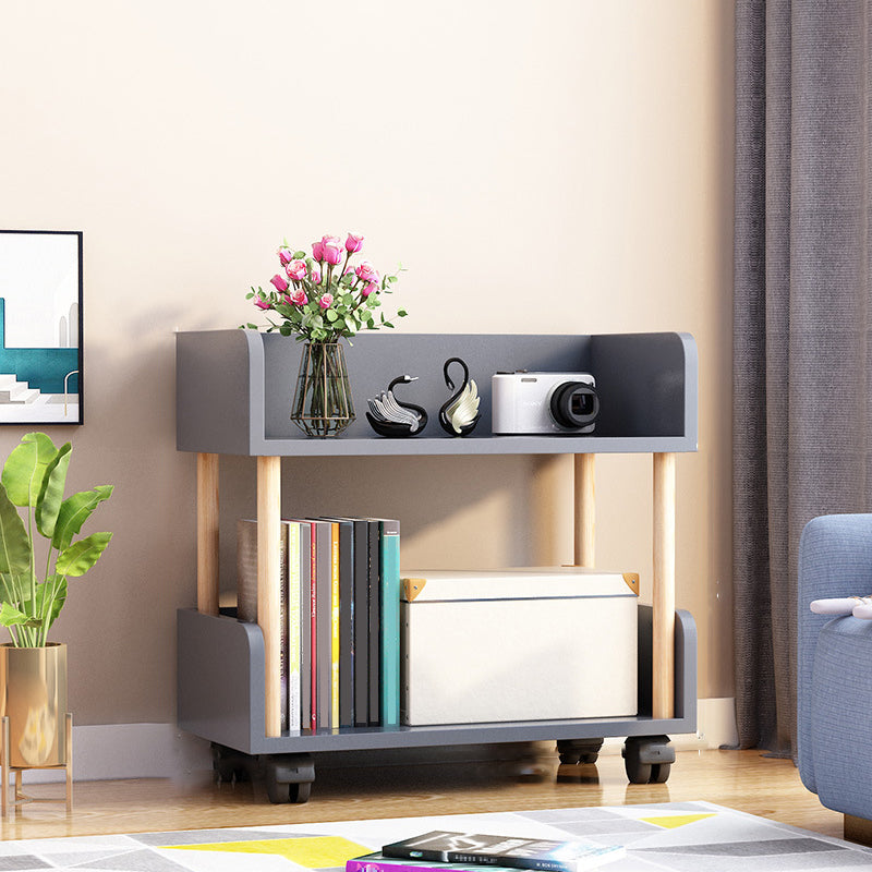 Contemporary Standard Shelf Bookcase Engineered Wood Vertical Bookcase