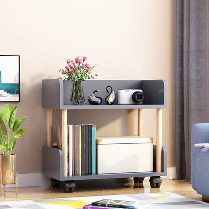 Contemporary Standard Shelf Bookcase Engineered Wood Vertical Bookcase