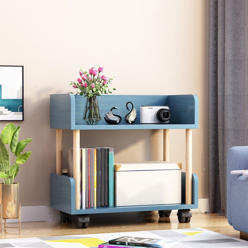 Contemporary Standard Shelf Bookcase Engineered Wood Vertical Bookcase