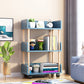 Contemporary Standard Shelf Bookcase Engineered Wood Vertical Bookcase