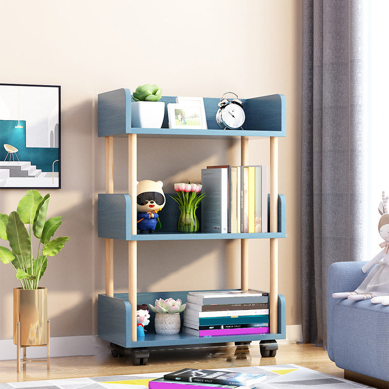 Contemporary Standard Shelf Bookcase Engineered Wood Vertical Bookcase