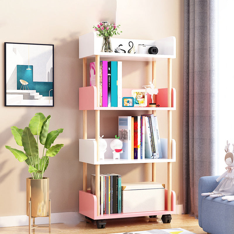 Contemporary Standard Shelf Bookcase Engineered Wood Vertical Bookcase