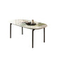 Oval Stone Dining Table Modern Metal Legs Dining Table for Dining Room