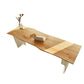 Modern Solid Wood Dining Table Natural Finish Table with Acrylic Base Clearhalo 'Dining Tables & Seating' 'Dining Tables' 'dining_table' 'furn' 'furn_dining_table' 'Furniture' 'Kitchen & Dining Furniture' 6378733