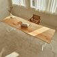 Modern Solid Wood Dining Table Natural Finish Table with Acrylic Base Clearhalo 'Dining Tables & Seating' 'Dining Tables' 'dining_table' 'furn' 'furn_dining_table' 'Furniture' 'Kitchen & Dining Furniture' 6378735
