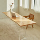 Modern Solid Wood Dining Table Natural Finish Table with Acrylic Base Clearhalo 'Dining Tables & Seating' 'Dining Tables' 'dining_table' 'furn' 'furn_dining_table' 'Furniture' 'Kitchen & Dining Furniture' 6378738