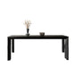 Rectangle Black Base Dining Table Modern Pine Wood Table for Kitchen Living Room Clearhalo 'Dining Tables & Seating' 'Dining Tables' 'dining_table' 'furn' 'furn_dining_table' 'Furniture' 'Kitchen & Dining Furniture' 6378747
