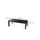 Rectangle Black Base Dining Table Modern Pine Wood Table for Kitchen Living Room Clearhalo 'Dining Tables & Seating' 'Dining Tables' 'dining_table' 'furn' 'furn_dining_table' 'Furniture' 'Kitchen & Dining Furniture' 6378755