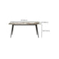 Modern Rectangle Table Sintered Stone Table with Metal Legs for Kitchen Clearhalo 'Dining Tables & Seating' 'Dining Tables' 'dining_table' 'furn' 'furn_dining_table' 'Furniture' 'Kitchen & Dining Furniture' 6378830