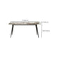 Modern Rectangle Table Sintered Stone Table with Metal Legs for Kitchen Clearhalo 'Dining Tables & Seating' 'Dining Tables' 'dining_table' 'furn' 'furn_dining_table' 'Furniture' 'Kitchen & Dining Furniture' 6378833