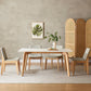 Modern Style Rectangle Table Sintered Stone Table with Wood Legs for Kitchen 63"L x 31.5"W x 29.5"H Without Chairs Clearhalo 'Dining Tables & Seating' 'Dining Tables' 'dining_table' 'furn' 'furn_dining_table' 'Furniture' 'Kitchen & Dining Furniture' 6378855