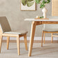 Modern Style Rectangle Table Sintered Stone Table with Wood Legs for Kitchen Clearhalo 'Dining Tables & Seating' 'Dining Tables' 'dining_table' 'furn' 'furn_dining_table' 'Furniture' 'Kitchen & Dining Furniture' 6378861