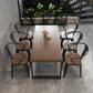 Pine Solid Wood Dining Table Industrial Rectangle Dining Table for Dining Room