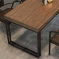 Pine Solid Wood Dining Table Industrial Rectangle Dining Table for Dining Room