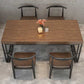 Pine Solid Wood Dining Table Industrial Rectangle Dining Table for Dining Room
