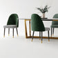 Glam Rectangle Table Sintered Stone Table with Metal Legs for Kitchen Clearhalo 'Dining Tables & Seating' 'Dining Tables' 'dining_table' 'furn' 'furn_dining_table' 'Furniture' 'Kitchen & Dining Furniture' 6378939
