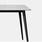 White Stone Dining Table Industrial Rectangle Dining Table for Dining Room Clearhalo 'Dining Tables & Seating' 'Dining Tables' 'dining_table' 'furn' 'furn_dining_table' 'Furniture' 'Kitchen & Dining Furniture' 6378989