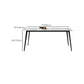 White Stone Dining Table Industrial Rectangle Dining Table for Dining Room Clearhalo 'Dining Tables & Seating' 'Dining Tables' 'dining_table' 'furn' 'furn_dining_table' 'Furniture' 'Kitchen & Dining Furniture' 6378993