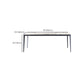 Industrial Rectangle Stone Dining Table Metal 4 Legs Dining Table Clearhalo 'Dining Tables & Seating' 'Dining Tables' 'dining_table' 'furn' 'furn_dining_table' 'Furniture' 'Kitchen & Dining Furniture' 6379016