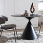 Contemporary Style Dining Round Table Sintered Stone Table with Metal Legs for Home Clearhalo 'Dining Tables & Seating' 'Dining Tables' 'dining_table' 'furn' 'furn_dining_table' 'Furniture' 'Kitchen & Dining Furniture' 6379046
