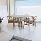 Contemporary Style Dining Round Table Sintered Stone Table with Metal Legs for Home White 53.1"L x 53.1"W x 29.5"H Without Chairs Clearhalo 'Dining Tables & Seating' 'Dining Tables' 'dining_table' 'furn' 'furn_dining_table' 'Furniture' 'Kitchen & Dining Furniture' 6379047