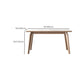 Rectangle Solid Wood Legs Table Contemporary Stone Dining Table for Dining Room Clearhalo 'Dining Tables & Seating' 'Dining Tables' 'dining_table' 'furn' 'furn_dining_table' 'Furniture' 'Kitchen & Dining Furniture' 6379084