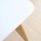 Table à manger rectangulaire à 4 pieds, Table de base moderne en bois de frêne pour cuisine