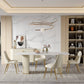 Contemporary Dining Rectangle Table Sintered Stone Table with Metal Legs for Home 63"L x 31.5"W x 29.5"H Without Chairs Clearhalo 'Dining Tables & Seating' 'Dining Tables' 'dining_table' 'furn' 'furn_dining_table' 'Furniture' 'Kitchen & Dining Furniture' 6379141