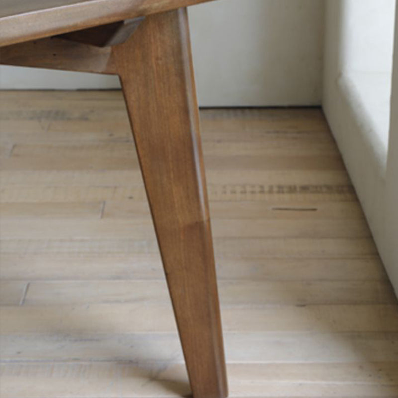 Rectangle Brown Base Dining Table Modern Pine Wood Table for Living Room Clearhalo 'Dining Tables & Seating' 'Dining Tables' 'dining_table' 'furn' 'furn_dining_table' 'Furniture' 'Kitchen & Dining Furniture' 6379166