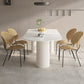 Modern Irregular Shape Table Sintered Stone Top Table with 3 Legs Clearhalo 'Dining Tables & Seating' 'Dining Tables' 'dining_table' 'furn' 'furn_dining_table' 'Furniture' 'Kitchen & Dining Furniture' 6379215