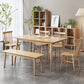 Glam Style Table Wooden Rectangle Table with 4 Legs for Home Use Clearhalo 'Dining Tables & Seating' 'Dining Tables' 'dining_table' 'furn' 'furn_dining_table' 'Furniture' 'Kitchen & Dining Furniture' 6379233