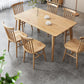 Glam Style Table Wooden Rectangle Table with 4 Legs for Home Use Clearhalo 'Dining Tables & Seating' 'Dining Tables' 'dining_table' 'furn' 'furn_dining_table' 'Furniture' 'Kitchen & Dining Furniture' 6379234