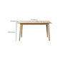 Glam Style Table Wooden Rectangle Table with 4 Legs for Home Use Clearhalo 'Dining Tables & Seating' 'Dining Tables' 'dining_table' 'furn' 'furn_dining_table' 'Furniture' 'Kitchen & Dining Furniture' 6379236