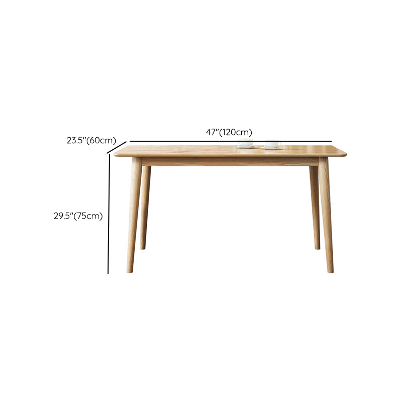 Glam Style Table Wooden Rectangle Table with 4 Legs for Home Use Clearhalo 'Dining Tables & Seating' 'Dining Tables' 'dining_table' 'furn' 'furn_dining_table' 'Furniture' 'Kitchen & Dining Furniture' 6379239