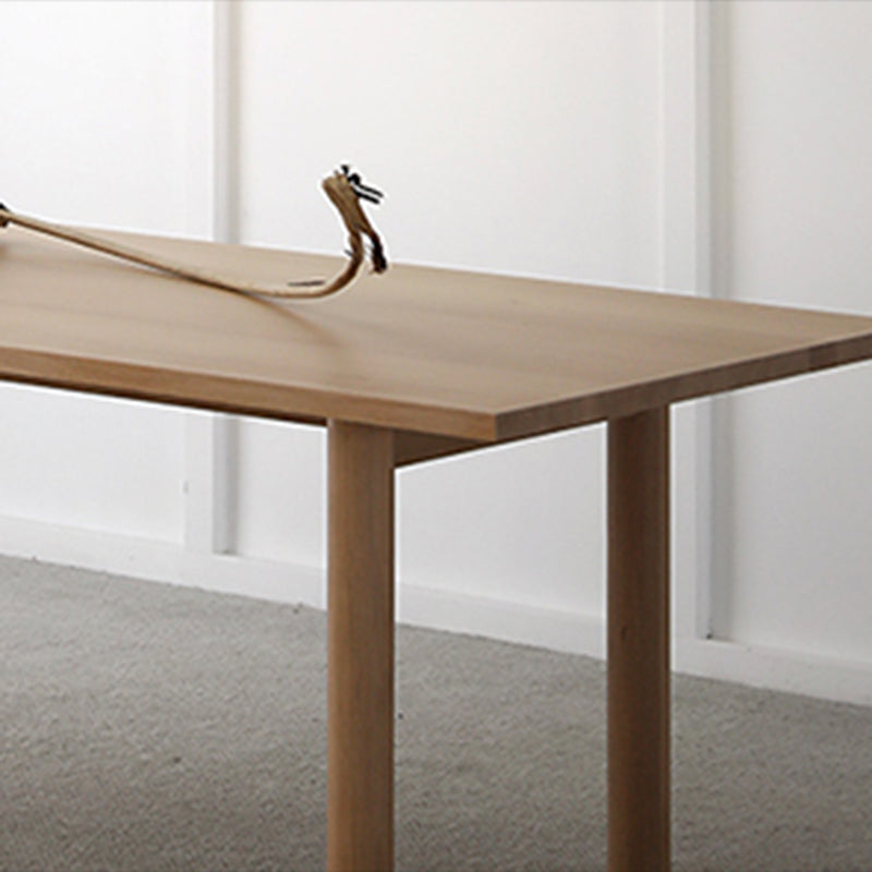 Medieval Modern Solid Wood Table Rectangular Wood Table with 4 Legs Clearhalo 'Dining Tables & Seating' 'Dining Tables' 'dining_table' 'furn' 'furn_dining_table' 'Furniture' 'Kitchen & Dining Furniture' 6379263