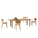 Medieval Modern Solid Wood Table Rectangular Wood Table with 4 Legs Clearhalo 'Dining Tables & Seating' 'Dining Tables' 'dining_table' 'furn' 'furn_dining_table' 'Furniture' 'Kitchen & Dining Furniture' 6379265