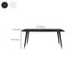 Industrial Sintered Stone Dining Table Rectangle Table with 4 Legs Clearhalo 'Dining Tables & Seating' 'Dining Tables' 'dining_table' 'furn' 'furn_dining_table' 'Furniture' 'Kitchen & Dining Furniture' 6379297