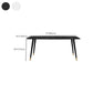 Industrial Sintered Stone Dining Table Rectangle Table with 4 Legs Clearhalo 'Dining Tables & Seating' 'Dining Tables' 'dining_table' 'furn' 'furn_dining_table' 'Furniture' 'Kitchen & Dining Furniture' 6379300