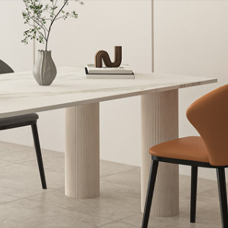 Modern Irregular Shape Table Sintered Stone Table with 3 Legs Clearhalo 'Dining Tables & Seating' 'Dining Tables' 'dining_table' 'furn' 'furn_dining_table' 'Furniture' 'Kitchen & Dining Furniture' 6379307