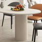 Modern Irregular Shape Table Sintered Stone Table with 3 Legs Clearhalo 'Dining Tables & Seating' 'Dining Tables' 'dining_table' 'furn' 'furn_dining_table' 'Furniture' 'Kitchen & Dining Furniture' 6379309