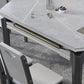 Contemporary Dining Round Table Sintered Stone Table with Wood Legs for Home Clearhalo 'Dining Tables & Seating' 'Dining Tables' 'dining_table' 'furn' 'furn_dining_table' 'Furniture' 'Kitchen & Dining Furniture' 6379323
