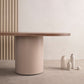 Modern Pine Wood Dining Table Oval Wood Table with Double Pedestal