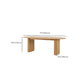 Modern Pine Wood Dining Table Oval Wooden Table with Double Pedestal
