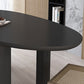 Modern Solid Wood Dining Table Oval Wooden Table with 4 Legs Clearhalo 'Dining Tables & Seating' 'Dining Tables' 'dining_table' 'furn' 'furn_dining_table' 'Furniture' 'Kitchen & Dining Furniture' 6379418