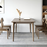 Medieval Modern Solid Wood Table Rectangular Table with 4 Legs Clearhalo 'Dining Tables & Seating' 'Dining Tables' 'dining_table' 'furn' 'furn_dining_table' 'Furniture' 'Kitchen & Dining Furniture' 6379451