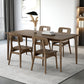 Medieval Modern Solid Wood Table Rectangular Table with 4 Legs Clearhalo 'Dining Tables & Seating' 'Dining Tables' 'dining_table' 'furn' 'furn_dining_table' 'Furniture' 'Kitchen & Dining Furniture' 6379454